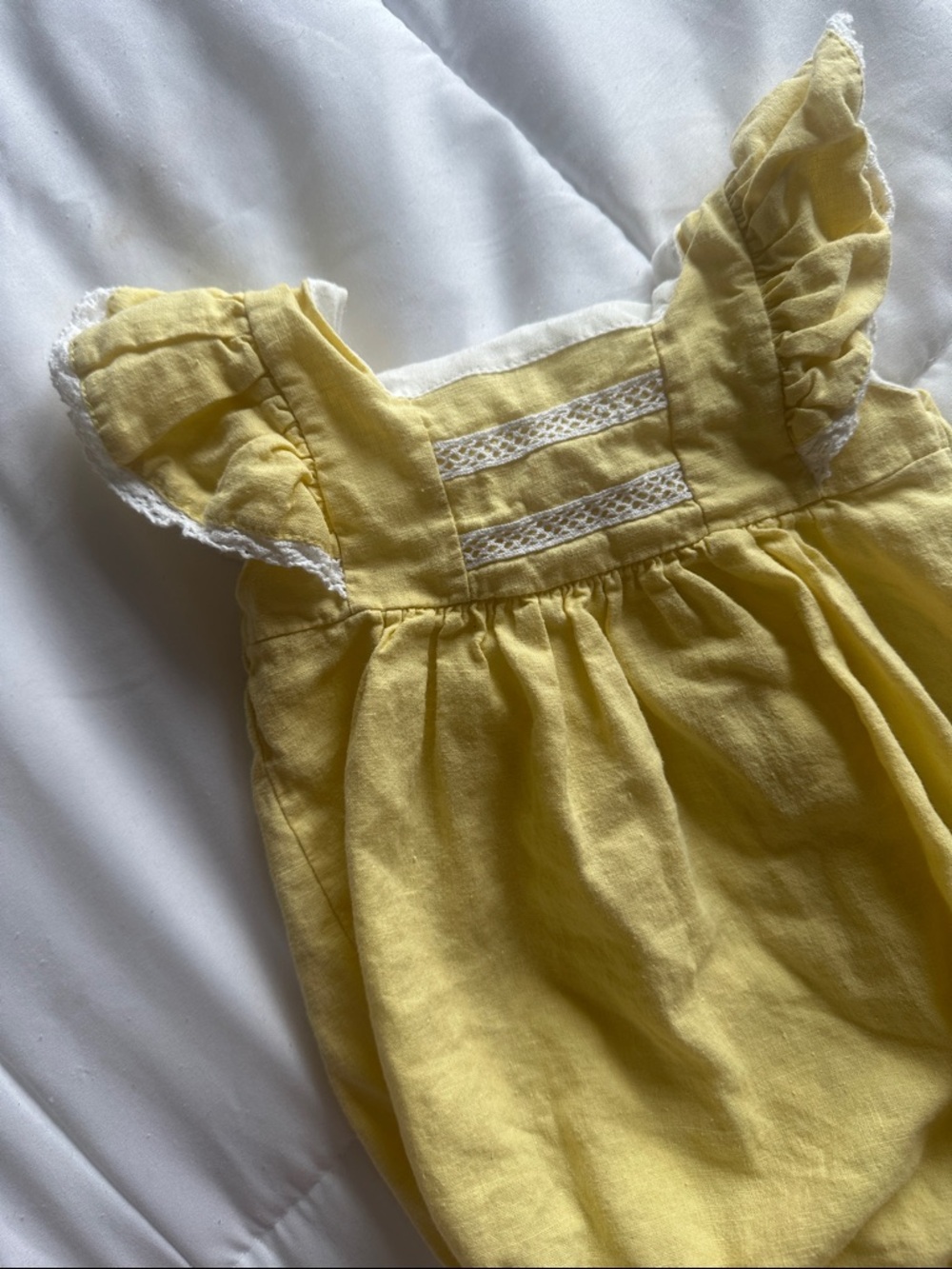 Babidu Yellow baby romper size 3M